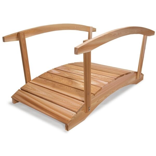 6′ Cedar Garden Bridge & Handrails